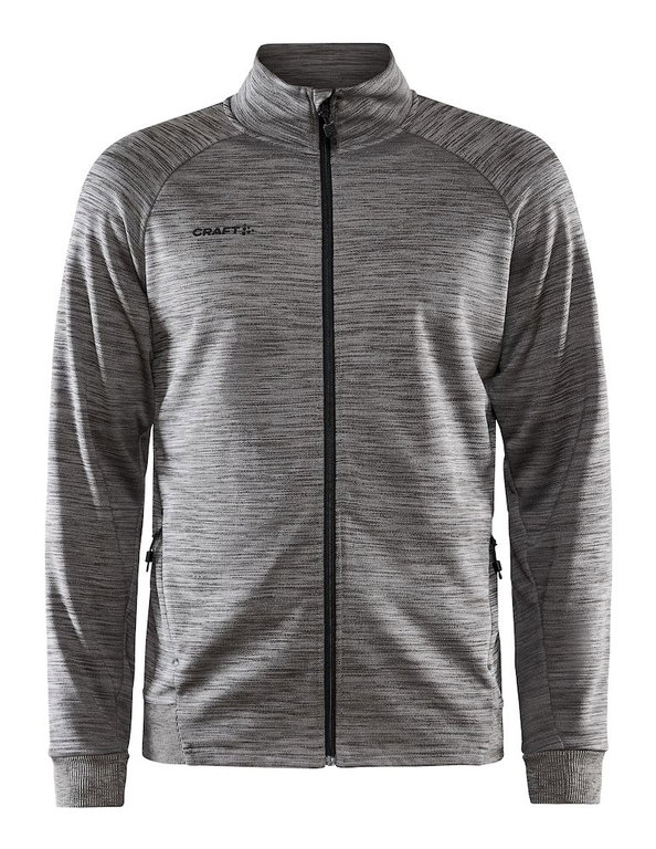 Craft Trainingsjacke ADV Unify (funktionelles Recyclingpolyester) dunkelgrau Herren